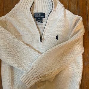 Polo half zip sweater
